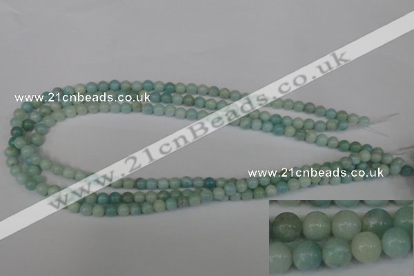 CAM616 15.5 inches 6mm round Chinese amazonite gemstone beads