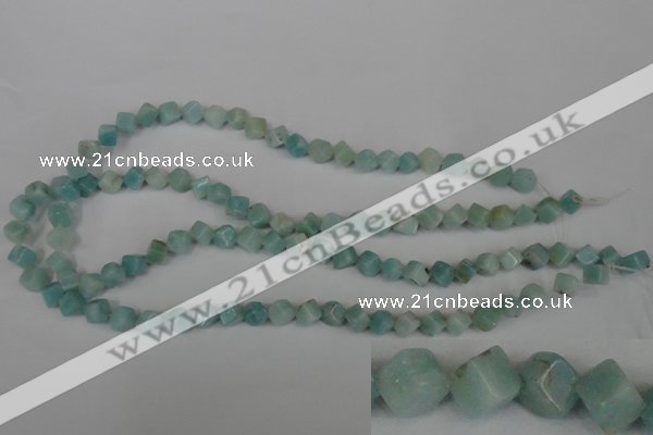 CAM617 15.5 inches 6*6mm cube Chinese amazonite gemstone beads