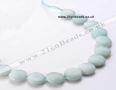CAM62 natural amazonite 20mm coin gemstone beads Wholesale