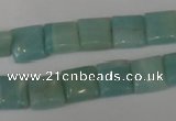 CAM624 15.5 inches 10*10mm square Chinese amazonite gemstone beads