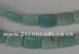 CAM628 15.5 inches 8*10mm rectangle Chinese amazonite gemstone beads