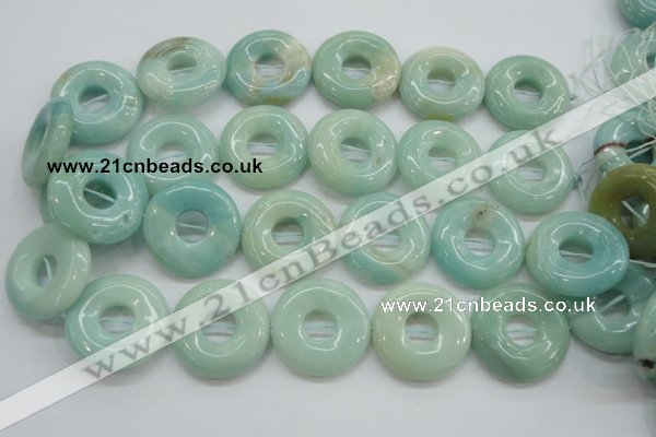 CAM654 15.5 inches 31mm donut amazonite beads wholesale