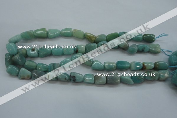 CAM658 15.5 inches 10*14mm nuggets amazonite gemstone beads