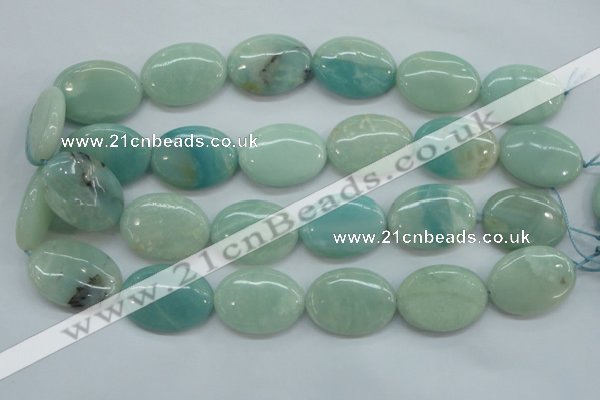 CAM665 15.5 inches 22*30mm oval amazonite gemstone beads