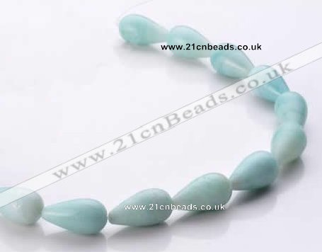 CAM69 natural amazonite 12*22mm teardrop beads Wholesale