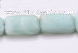 CAM74 18*25mm rectangle natural amazonite beads Wholesale