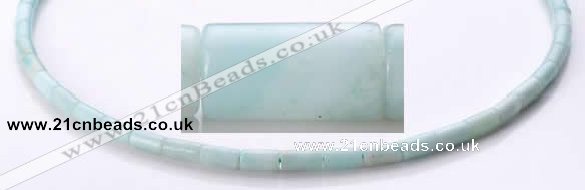 CAM75 4*8mm column natural amazonite gemstone beads wholesale