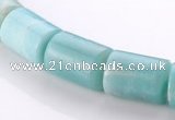 CAM76 13*15mm natural amazonite column gemstone beads Wholesale