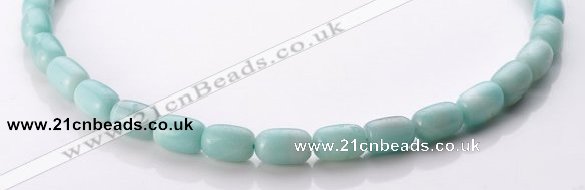 CAM77 8*12mm tube natural amazonite gemstone beads Wholesale