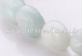 CAM82 10*11mm irregular pebble natural amazonite beads wholesale