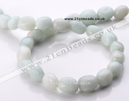 CAM82 10*11mm irregular pebble natural amazonite beads wholesale