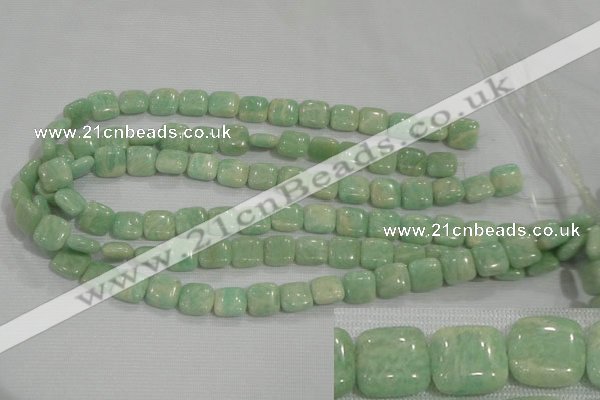 CAM850 15.5 inches 12*12mm square natural Russian amazonite beads