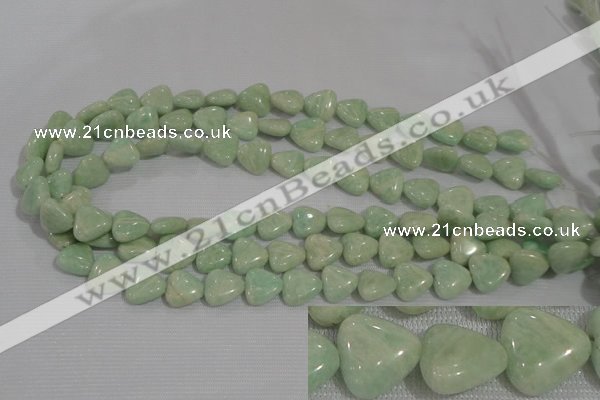 CAM856 15.5 inches 12*12mm triangle natural Russian amazonite beads