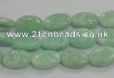 CAM858 15.5 inches 10*14mm oval natural Russian amazonite beads