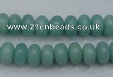 CAM910 15.5 inches 6*10mm rondelle amazonite gemstone beads wholesale