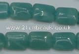 CAM933 15.5 inches 12*16mm rectangle amazonite gemstone beads