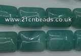 CAM934 15.5 inches 13*18mm rectangle amazonite gemstone beads wholesale