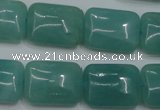 CAM935 15.5 inches 15*20mm rectangle amazonite gemstone beads wholesale