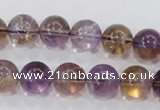 CAN05 15.5 inches 14mm round natural ametrine gemstone beads