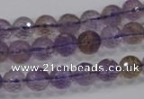 CAN09 15.5 inches 8mm faceted round natural ametrine gemstone beads