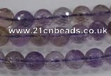 CAN10 15.5 inches 10mm faceted round natural ametrine gemstone beads