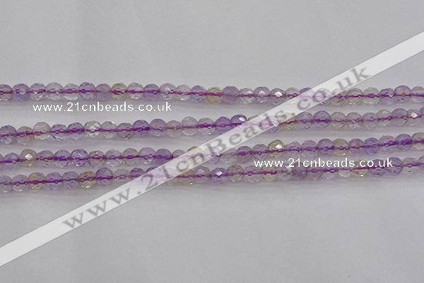 CAN105 15.5 inches 3.5mm faceted round ametrine gemstone beads