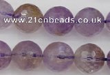 CAN154 15.5 inches 12mm faceted round natural ametrine beads