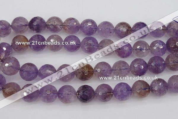 CAN156 15.5 inches 16mm faceted round natural ametrine beads