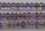 CAN158 15.5 inches 4*6mm faceted rondelle natural ametrine beads