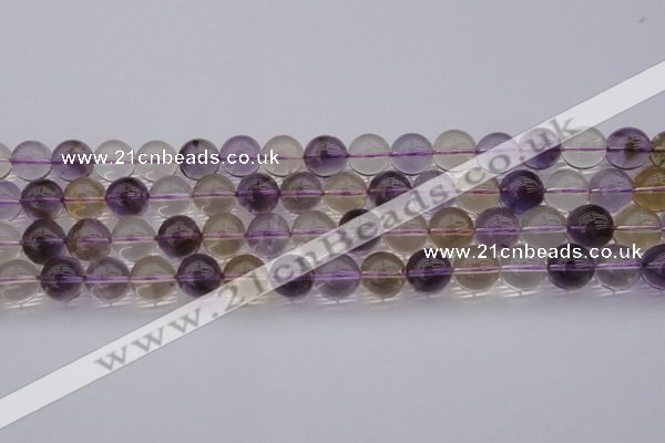 CAN169 15.5 inches 12mm round natural ametrine beads wholesale