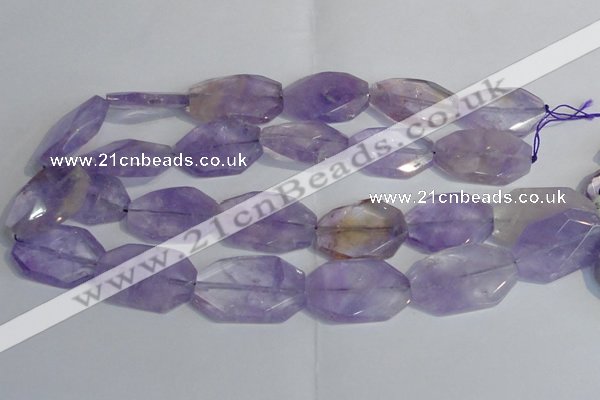 CAN175 20*30mm - 25*35mm twisted & faceted freeform ametrine beads