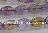 CAN20 15.5 inches 10*14mm faceted rice natural ametrine beads