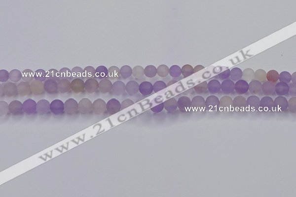 CAN200 15.5 inches 4mm round matte ametrine beads wholesale