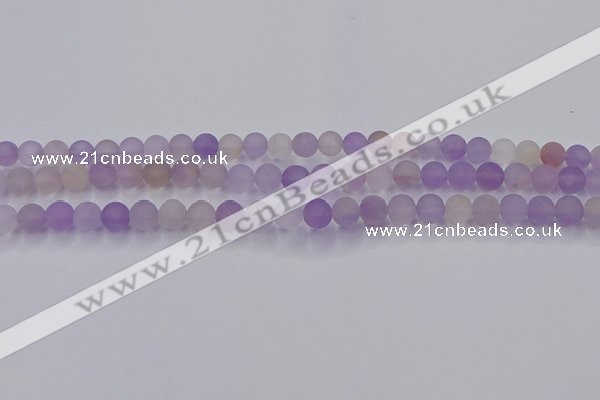 CAN201 15.5 inches 6mm round matte ametrine beads wholesale