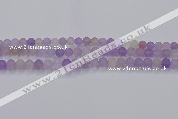 CAN202 15.5 inches 8mm round matte ametrine beads wholesale