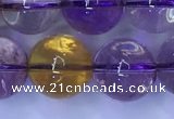 CAN223 15.5 inches 12mm round ametrine gemstone beads wholesale