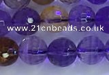 CAN225 15.5 inches 7mm faceted round ametrine beads wholesale