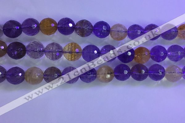 CAN227 15.5 inches 11mm faceted round ametrine beads wholesale