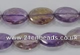 CAN32 15.5 inches 10*14mm faceted oval natural ametrine beads