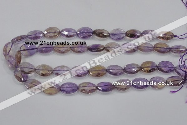 CAN33 15.5 inches 13*18mm faceted oval natural ametrine beads