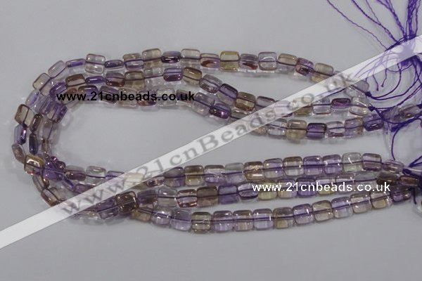 CAN36 15.5 inches 10*10mm square natural ametrine gemstone beads