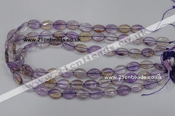 CAN47 15.5 inches 8*12mm oval natural ametrine gemstone beads