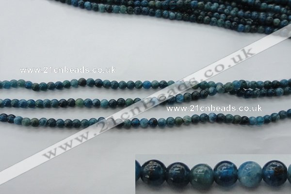 CAP300 15.5 inches 4mm round natural apatite gemstone beads