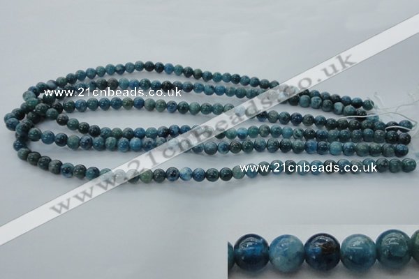 CAP301 15.5 inches 6mm round natural apatite gemstone beads