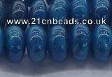 CAP373 15.5 inches 8*14mm rondelle apatite gemstone beads