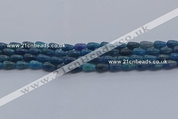 CAP375 15.5 inches 6*10mm teardrop apatite gemstone beads