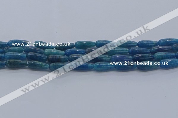 CAP376 15.5 inches 6*16mm teardrop apatite gemstone beads