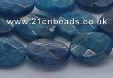 CAP390 15.5 inches 10*14mm faceted oval apatite gemstone beads