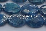 CAP391 15.5 inches 12*16mm faceted oval apatite gemstone beads