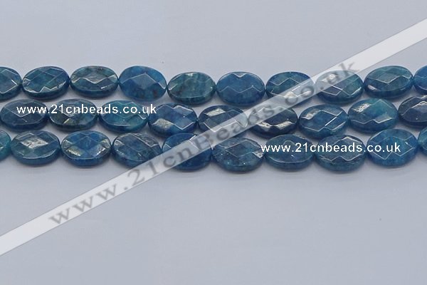 CAP392 15.5 inches 13*18mm faceted oval apatite gemstone beads